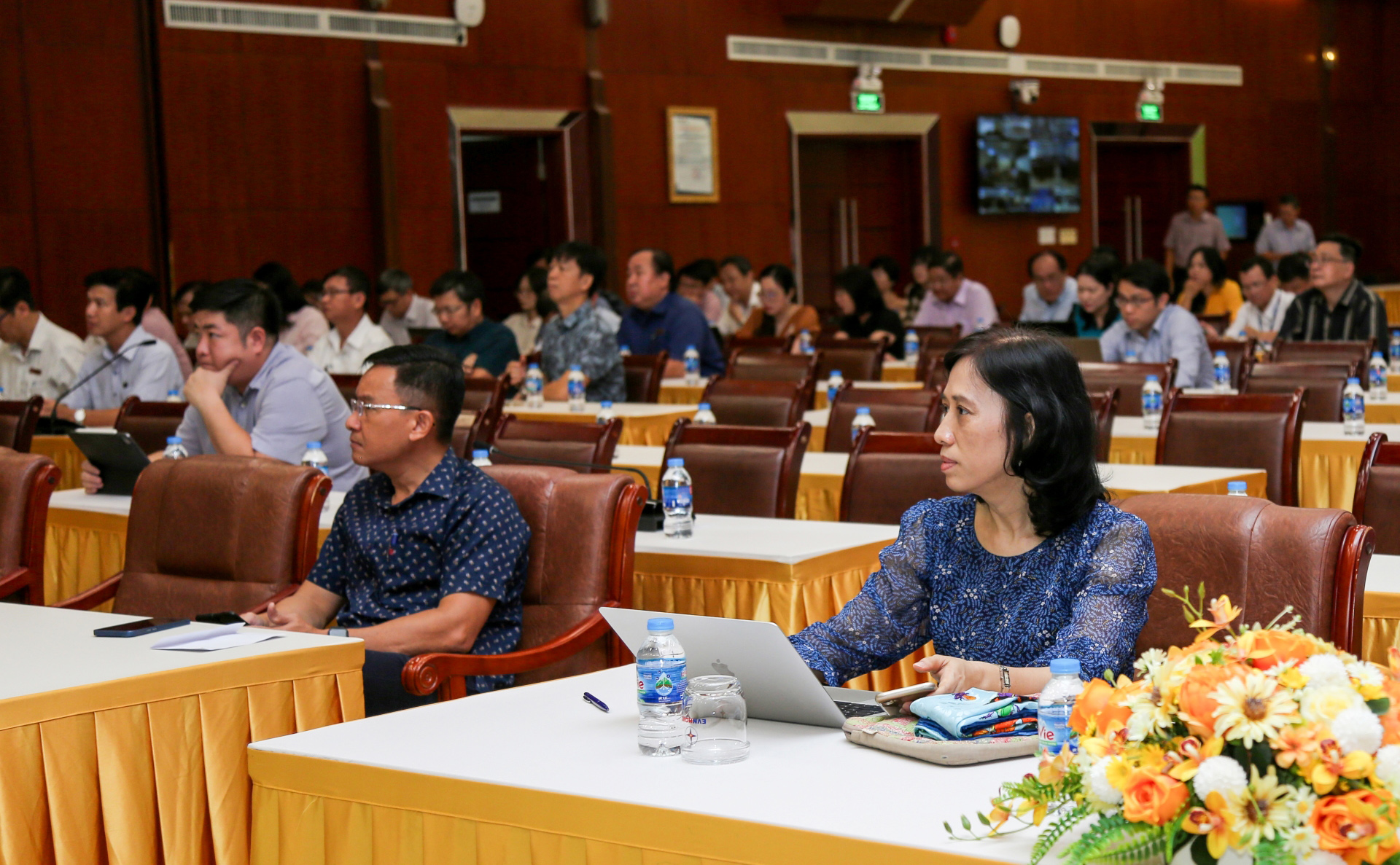 Quang cảnh Hội nghị quán triệt và triển khai thực hiện Luật thực hiện dân chủ ở cơ sở năm 2022.
